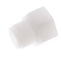 Anillo reductor G3/8'' Hembra x G1/2'' Macho PVDF 10bar (140.5psi) FDA 27mm Hex.