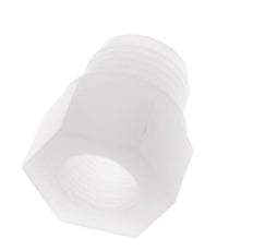 Anillo reductor G3/8'' Hembra x G1/2'' Macho PVDF 10bar (140.5psi) FDA 27mm Hex.