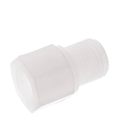 Anillo reductor G1/8'' Hembra x G1/4'' Macho PVDF 10bar (140.5psi) FDA 17mm Hex.