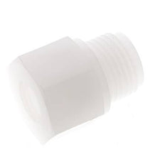 Anillo reductor G1/4'' Hembra x G1/2'' Macho PVDF 10bar (140.5psi) FDA 27mm Hex.