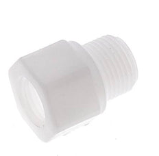 Anillo reductor G1/4'' hembra x G3/8'' Macho Polipropileno (pp) 10bar (140,5psi) FDA 22mm Hex.