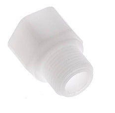 Anillo reductor G1/4'' hembra x G3/8'' Macho Polipropileno (pp) 10bar (140,5psi) FDA 22mm Hex.
