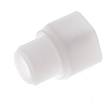 Anillo reductor G1/4'' hembra x G3/8'' Macho Polipropileno (pp) 10bar (140,5psi) FDA 22mm Hex.