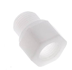 Anillo reductor G1/4'' hembra x G3/8'' Macho Polipropileno (pp) 10bar (140,5psi) FDA 22mm Hex.
