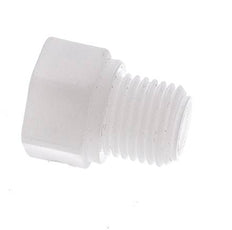 Anillo reductor G1/8'' hembra x G1/4'' Macho Polipropileno (pp) 10bar (140.5psi) FDA 17mm Hex.
