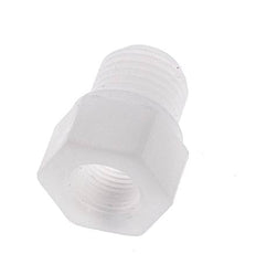 Anillo reductor G1/8'' hembra x G1/4'' Macho Polipropileno (pp) 10bar (140.5psi) FDA 17mm Hex.
