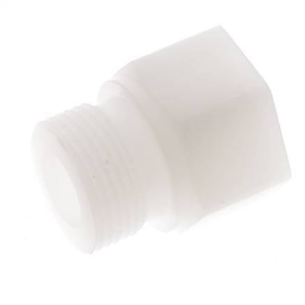 Anillo reductor G1/2'' Hembra x G3/4'' Macho PVDF 10bar (140.5psi) FDA 32mm Hex.
