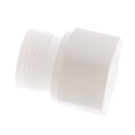 Anillo reductor G1/2'' Hembra x G3/4'' Macho PVDF 10bar (140.5psi) FDA 32mm Hex.
