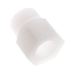 Anillo reductor G1/2'' Hembra x G3/4'' Macho PVDF 10bar (140.5psi) FDA 32mm Hex.