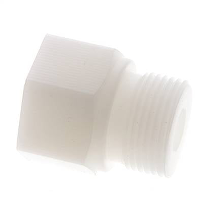 Anillo reductor G3/8'' Hembra x G3/4'' Macho PVDF 10bar (140.5psi) FDA 32mm Hex.