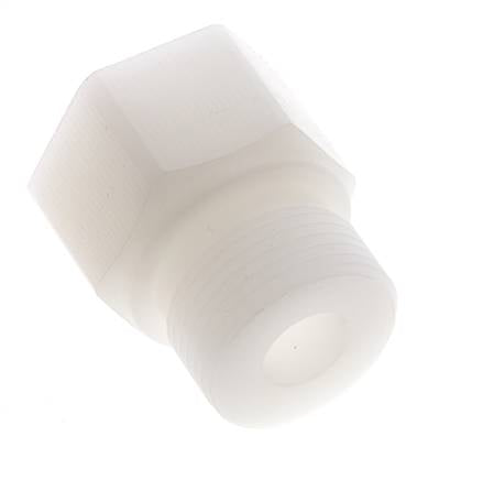 Anillo reductor G3/8'' Hembra x G3/4'' Macho PVDF 10bar (140.5psi) FDA 32mm Hex.