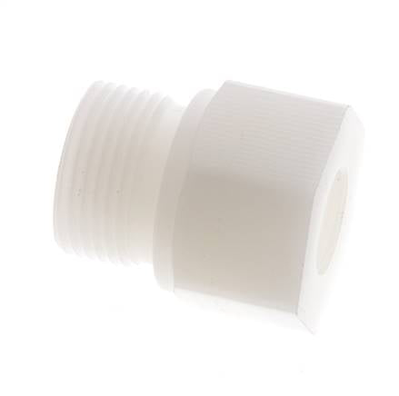 Anillo reductor G3/8'' Hembra x G3/4'' Macho PVDF 10bar (140.5psi) FDA 32mm Hex.