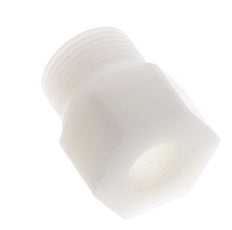 Anillo reductor G3/8'' Hembra x G3/4'' Macho PVDF 10bar (140.5psi) FDA 32mm Hex.