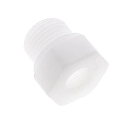 Anillo reductor G1/4'' hembra x G1/2'' Macho Polipropileno (pp) 10bar (140,5psi) FDA 27mm Hex.