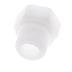 Anillo reductor G1/4'' hembra x G1/2'' Macho Polipropileno (pp) 10bar (140,5psi) FDA 27mm Hex.