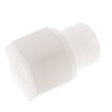 Anillo reductor G1/8'' Hembra x G3/8'' Macho PVDF 10bar (140,5psi) FDA 22mm Hex.