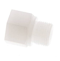 Anillo reductor G1/8'' Hembra x G3/8'' Macho PVDF 10bar (140,5psi) FDA 22mm Hex.