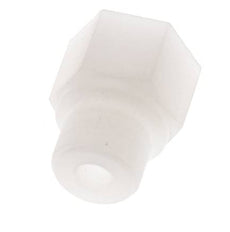 Anillo reductor G1/8'' Hembra x G3/8'' Macho PVDF 10bar (140,5psi) FDA 22mm Hex.