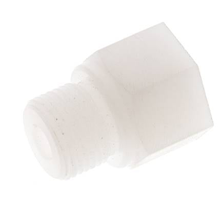 Anillo reductor G1/8'' Hembra x G3/8'' Macho PVDF 10bar (140,5psi) FDA 22mm Hex.