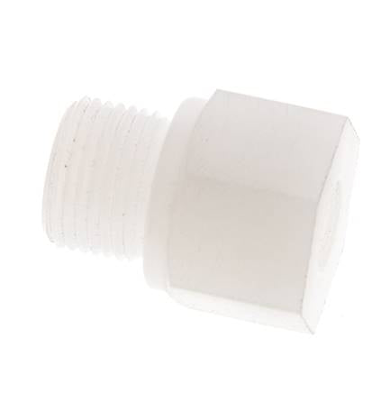 Anillo reductor G1/8'' Hembra x G3/8'' Macho PVDF 10bar (140,5psi) FDA 22mm Hex.