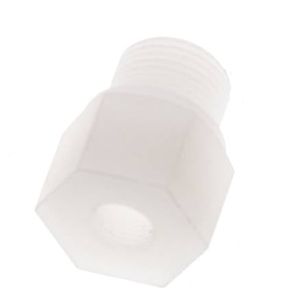 Anillo reductor G1/8'' Hembra x G3/8'' Macho PVDF 10bar (140,5psi) FDA 22mm Hex.