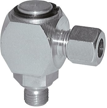 Racor giratorio de acero 35L y M42x2 con rosca macho DN 25100 bar NBR giratorio ISO 8434-1