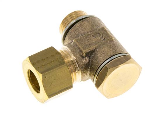 Racor de compresión de latón de 12 mm y G3/8'' con rosca macho 75 bar Acero zincado/NBR DIN EN 1254-2