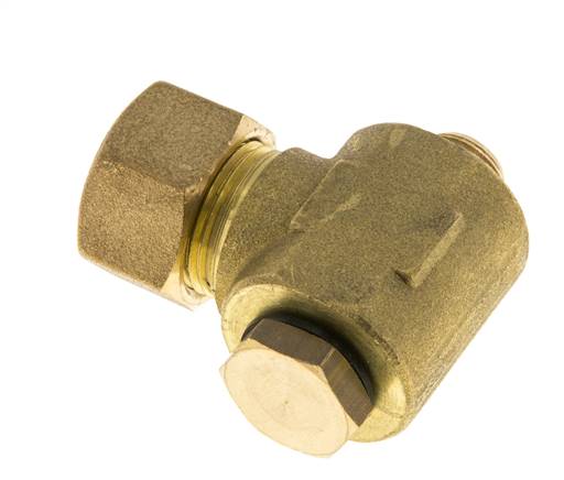 Accesorio de compresión de latón de 14mm y G1/4'' con rosca macho 89 bar Poliamida DIN EN 1254-2