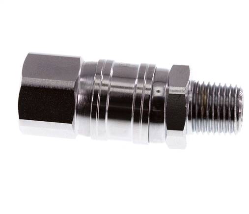 Junta Rotativa R1/4'' Macho x G1/4'' Hembra Acero Niquelado 15bar (210.75psi) para Herramientas