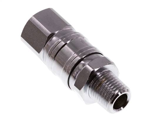 Junta Rotativa R1/4'' Macho x G1/4'' Hembra Acero Niquelado 15bar (210.75psi) para Herramientas