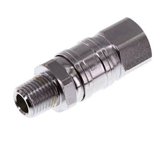 Junta Rotativa R1/4'' Macho x G1/4'' Hembra Acero Niquelado 15bar (210.75psi) para Herramientas