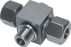 10S y M16x1,5 Racor giratorio en T de acero inoxidable con rosca macho 400 bar ISO 8434-1