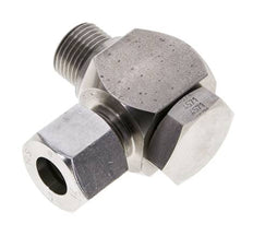 Racor giratorio de acero inoxidable 14S y G1/2'' con rosca macho 400 bar giratorio ISO 8434-1