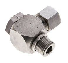 Racor giratorio de acero inoxidable 14S y G1/2'' con rosca macho 400 bar giratorio ISO 8434-1
