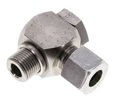 Racor giratorio de acero inoxidable 14S y G1/2'' con rosca macho 400 bar giratorio ISO 8434-1