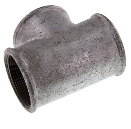Rp 2'' T de hierro fundido galvanizado 25 Bar