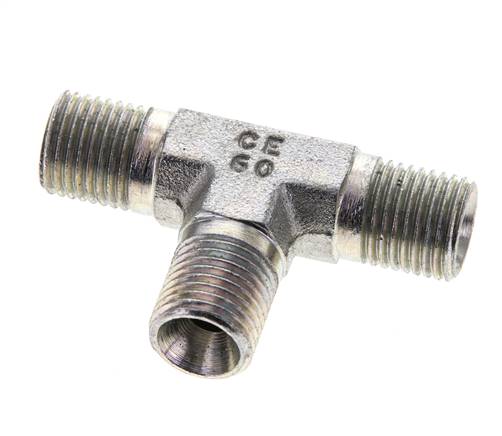 Racor en T G1/4'' Acero Macho 350bar (4917,5psi)