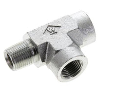 Racor en T 3/8'' NPT Macho x Hembra Acero 210bar (2950.5psi)