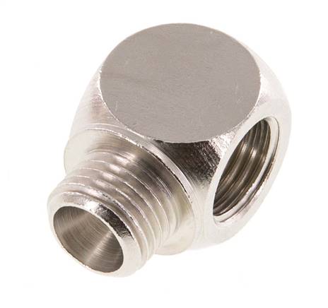 Racor en T G1/4'' Macho x Hembra Latón Niquelado 16bar (224.8psi) [2 Piezas]