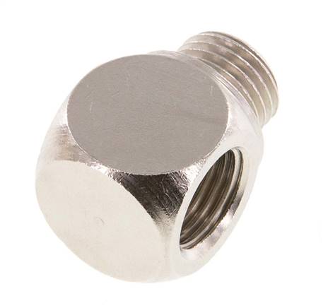 Racor en T G1/4'' Macho x Hembra Latón Niquelado 16bar (224.8psi) [2 Piezas]