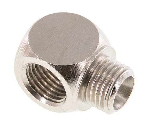 Racor en T G1/4'' Macho x Hembra Latón Niquelado 16bar (224.8psi) [2 Piezas]