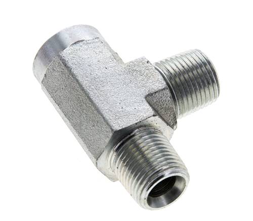 Racor en T 3/8'' NPT Hembra x Macho Acero 210bar (2950.5psi)