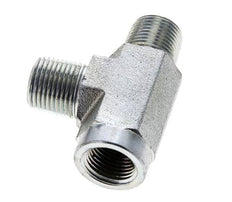 Racor en T 3/8'' NPT Hembra x Macho Acero 210bar (2950.5psi)