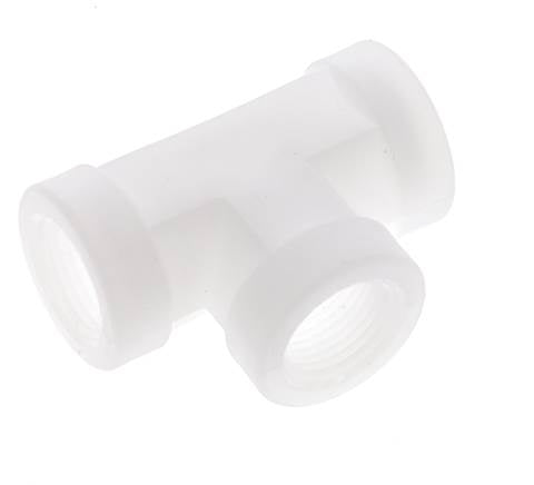 Racor en T G3/8'' Hembra Polipropileno (pp) FDA 10bar (140,5psi)