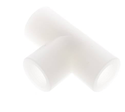 Racor en T G3/8'' Hembra Fluoruro de polivinilideno (pvdf) FDA 10bar (140,5psi)