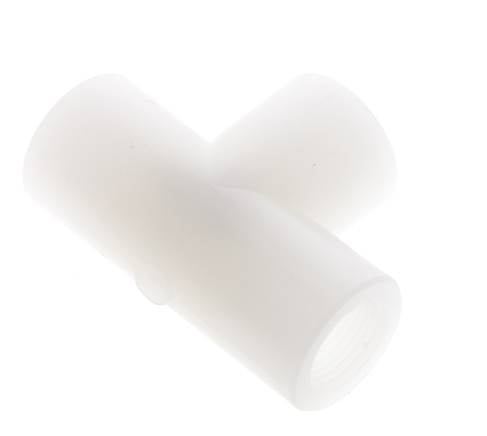Racor en T G3/8'' Hembra Fluoruro de polivinilideno (pvdf) FDA 10bar (140,5psi)