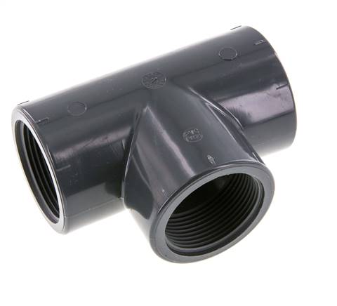 Racor en T Rp1 1/2'' Pvc-u EN 1452-3 16bar (224.8psi)
