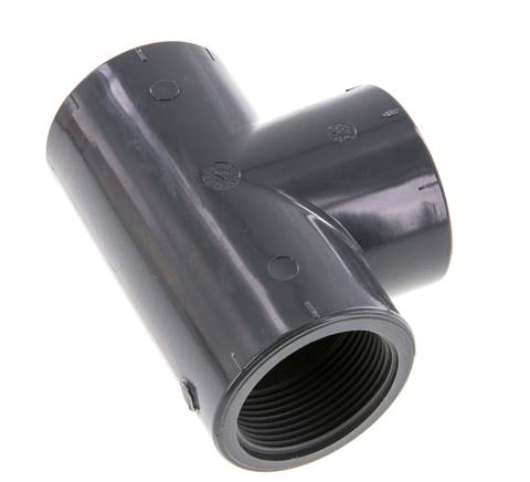 Racor en T Rp1 1/2'' Pvc-u EN 1452-3 16bar (224.8psi)