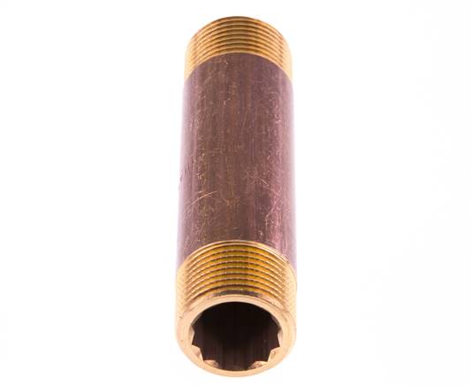 G 3/4'' Espiga doble de latón 16 Bar DIN 2982 - 100mm