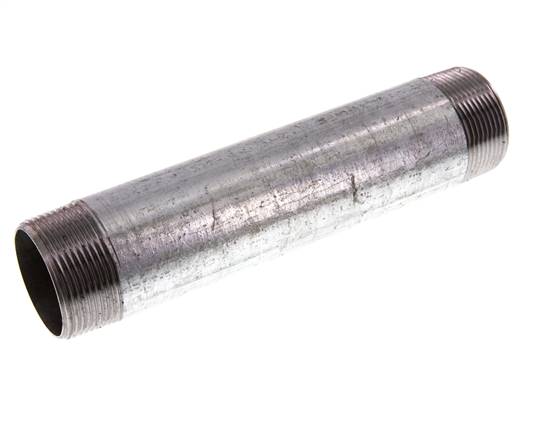 R 1 1/2'' Espiga doble de acero galvanizado 50 Bar DIN 2982 - 200mm